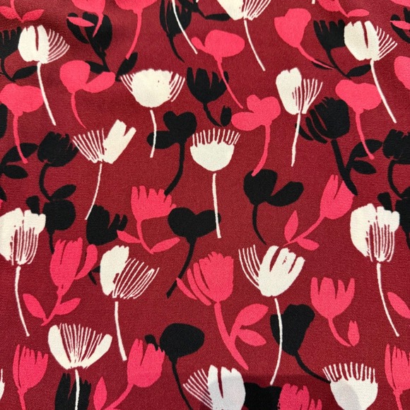 Cabi Womens Burgundy Floral Print Spaghetti Strap Tank Top Size Large - Picture 3 of 8